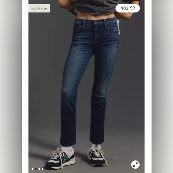 MOTHER Denim - MOTHER The Dazzler Ankle Mid-Rise Straight-Leg Jeans